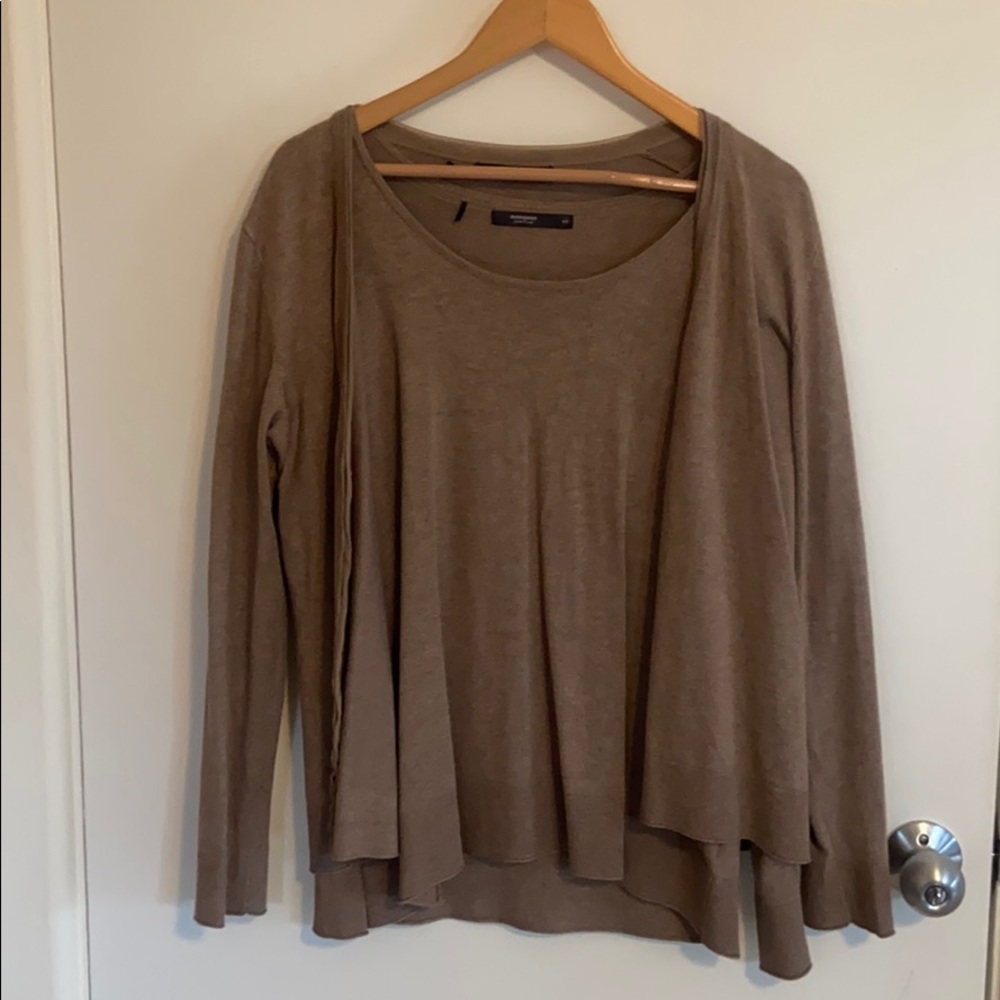 Manguun collection sweater and cardigan set